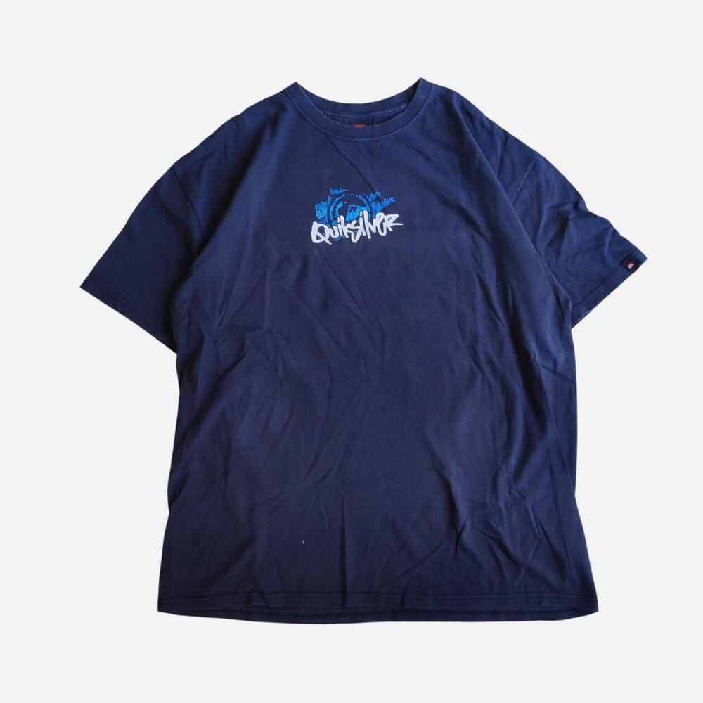 00s Quiksilver navy blue t-shirt